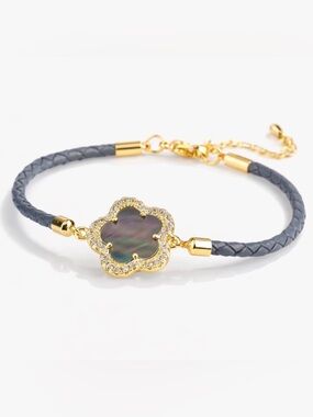 Gray Flower Bracelet